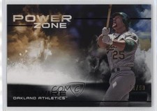 2019 Topps Stadium Club Power Zone Black Foil 77/99 Mark McGwire #PZ-5 my8