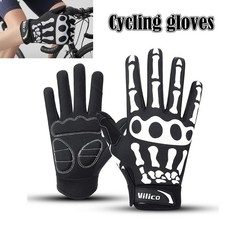 Motorcycle Racing Gloves Sport Cycling Skull Bone Skeleton Full Finger Gloves