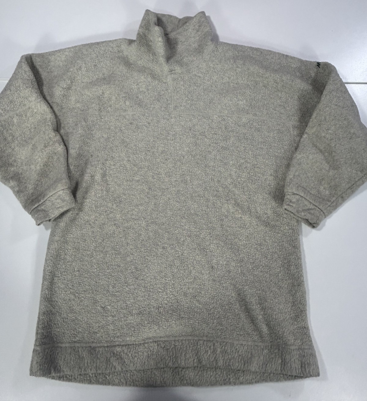 JERSEY / JERSEY POLAR POLAR POLARTEC GRANDE GRIS CLARO VINTAGE MUSTO AJUSTADO...