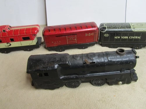 Vintage 1950s Marx Marline Train Tin Litho Wind Up (does not work) USA