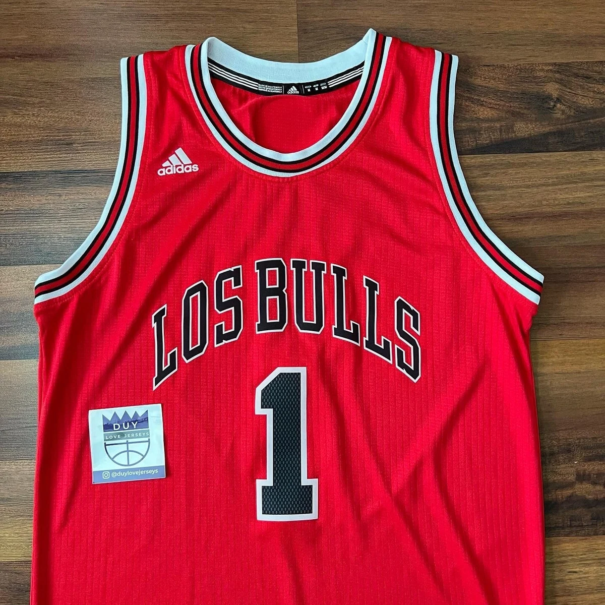 New Chicago Bulls Derrick Rose Swingman Adidas Home White Jersey