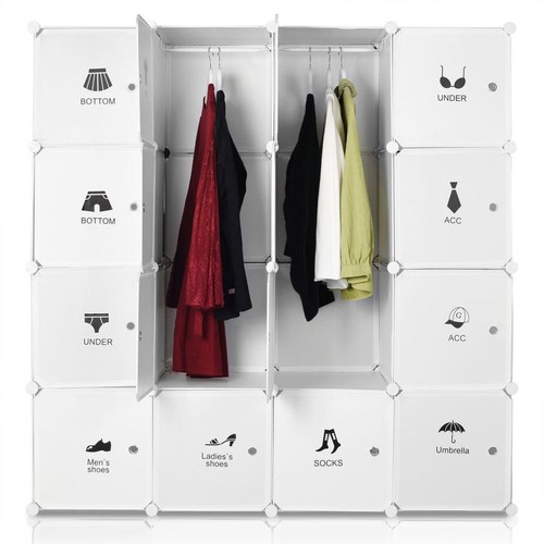 Ribelli Steckkleiderschrank Portable Garderobe 16 Würfel - B-Ware neuwertig - Bild 2 von 7