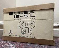 BOLEX PAILLARD 18-5L Super 8mm Film Projector Swiss Made NEW OLD STOCK from 1969