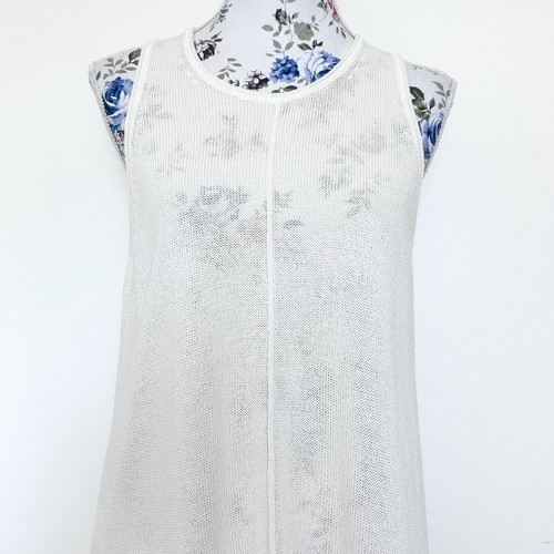 Jag Women's Knit Mini Dress Size M Cotton Paper Sleeveless Summer - Picture 3 of 7