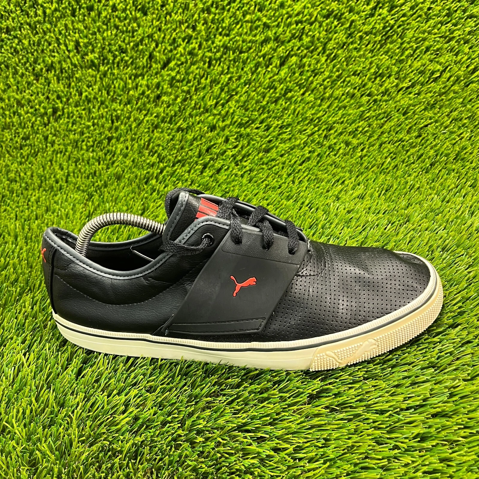 Scarpe da passeggio Puma El Ace uomo taglia 10 5 nere rosse sportive casual sneakers