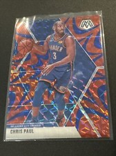 20190-20 Panini Mosaic Chris Paul Reactive Blue Prizm Parallel NM