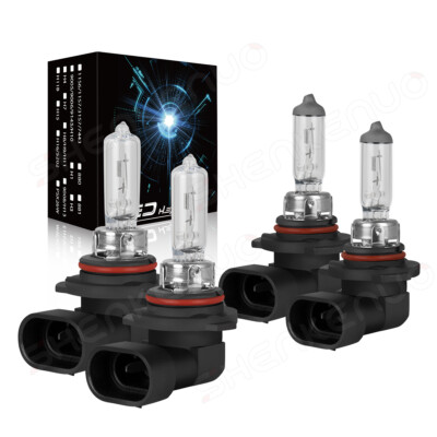 For Chevrolet Caprice 1987-1989 1990 3400K Halogen Headlight High&Low Beam Bulbs