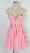 NWT Windsor Peach Strapless Short Prom Formal Evening Gown Dress $75 Size 5