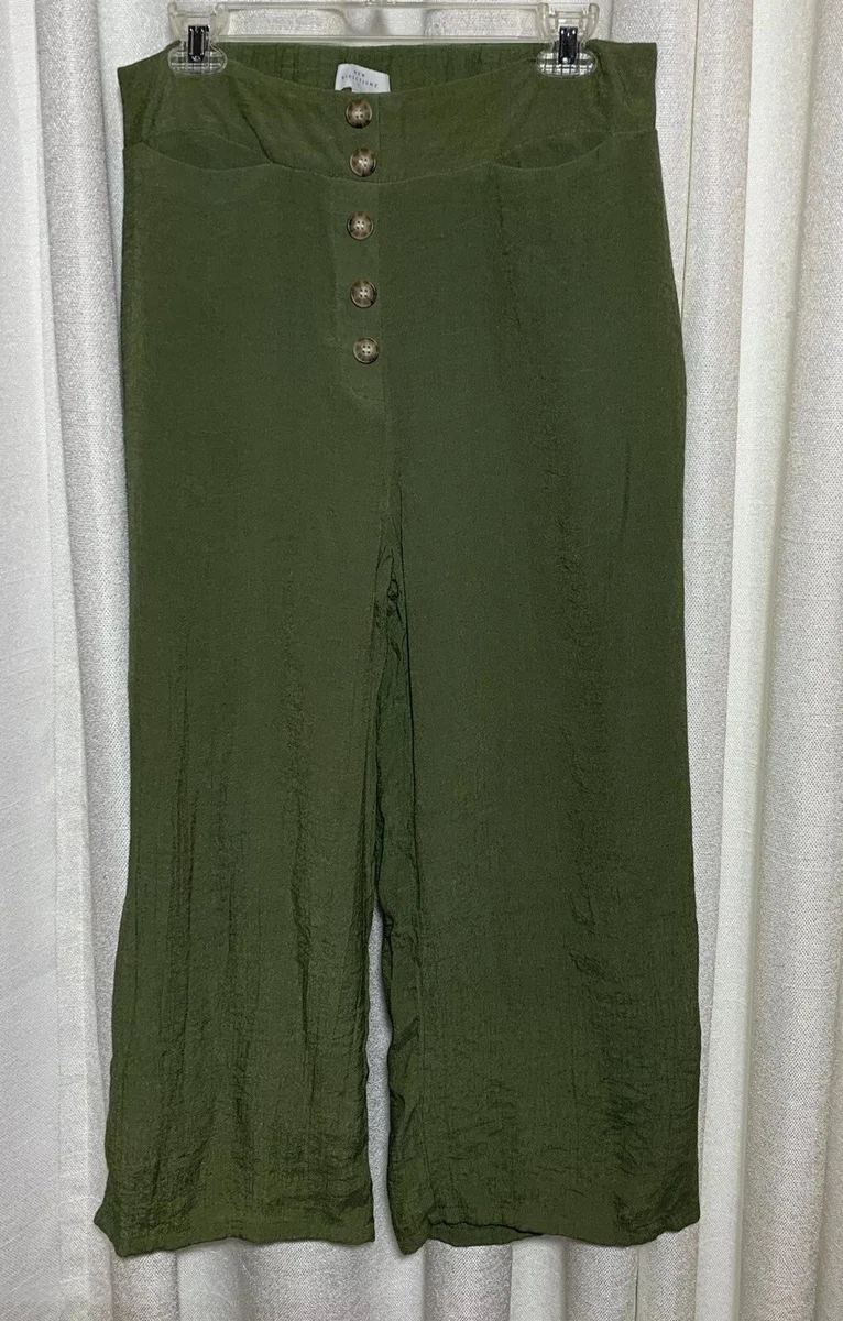Pantalon Femme New Directions Weekend – Vert Sapin – Taille 14W – Neuf Avec étiquettes