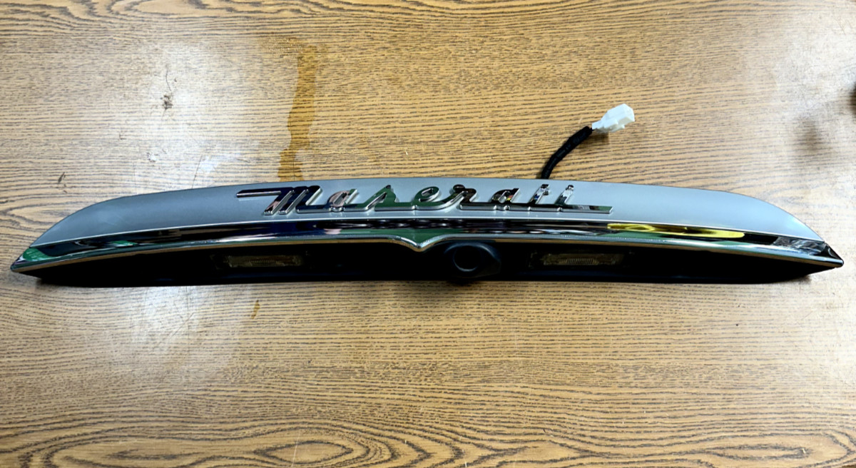2014-2022 Maserati Ghibli Trunk Deck Lid License Lamp Molding Cover Trim Panel