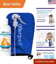 Soothing 12 oz Cat Dander Remover with Applicator Mitt - Natural Allergy Relief