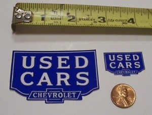 1/24, 1/18 Diorama Vintage Chevrolet Used Cars Signs