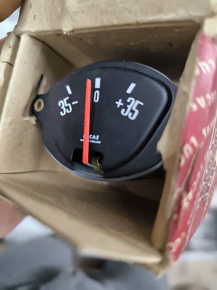 LANDROVER SERIES 1 II IIA 1954-1965 LUCAS SMITHS NOS AMMETER GAUGE 239567 519840 — 第 3/4 张图片