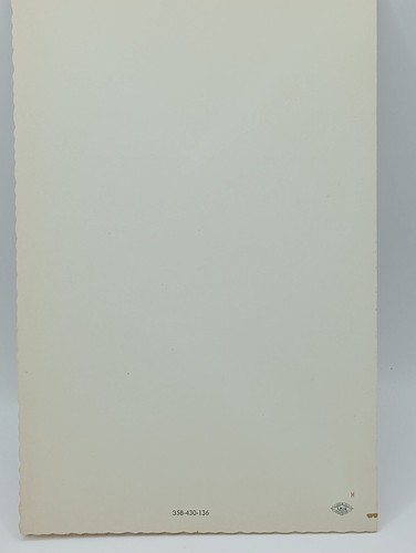 Vintage LPIU Grußkarte Geburtstag Glück Blumenkorb blau lila gelb - Bild 3 von 3