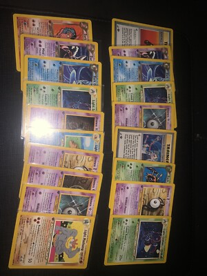Vintage Non Holo Rare Pokmon Cards, Big Lot Nm-m Neo, Team Rocket, Gym |  eBay
