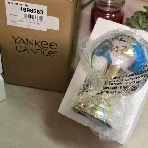 Yankee Candle PEACE ON EARTH GLOBE 🌍 Tealight Candle Holder NEW IN BOX 🌍 - Picture 13 of 16