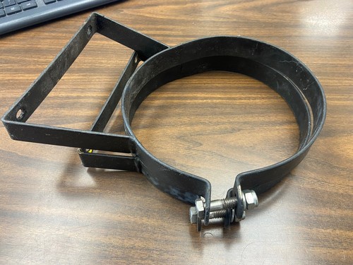 NOS Nitrous Bottle Brackets for 10 or 15lb Black Powder Coated Steel USED - Picture 3 of 3