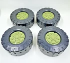 Hasbro 1988 GI Joe Rolling Thunder Original Tires & Wheel Vehicle Parts Unbroken