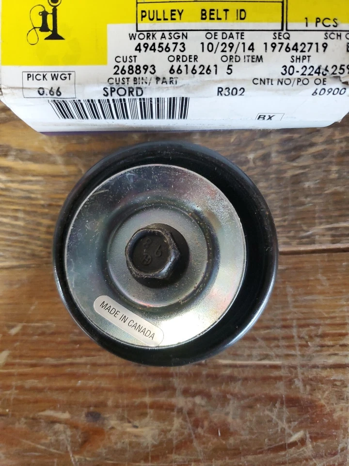 AC Delco 12563097 2001-06 Chevy Malibu polea loca correa nueva Foto 2 de 4