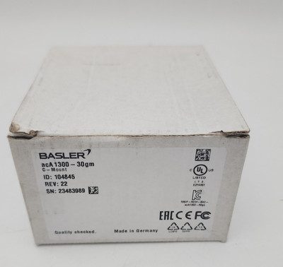 BASLER acA1300-30gm Industrial camera  ACA1300-30GM * Missing lense cap