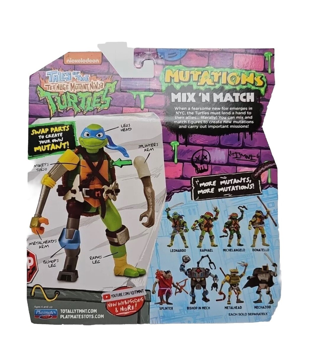 Tales Of the Teenage Mutant Ninja Turtles Mutations Mix 'n Match