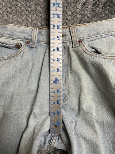 Vintage Levis Jeans Size 5 544 Button Fly Acid Stone Wash Mid Waist USA Made 90s - Picture 14 of 17