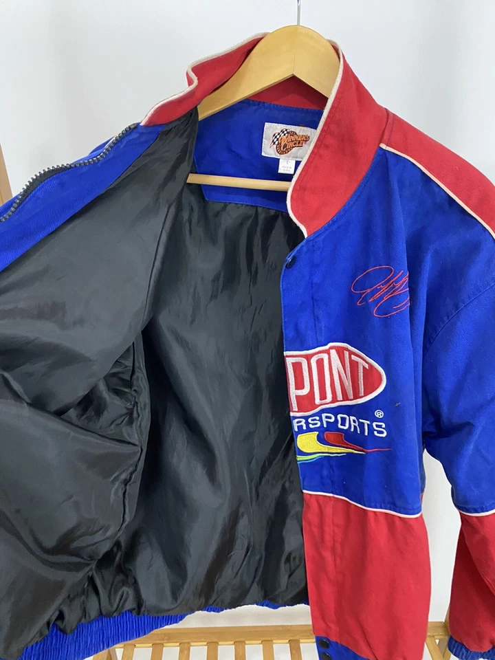 Chaqueta De Colección Jeff Gordon #24 Nascar Racing Dupont Colores Negritos Talla L *DEFECTUOSA Foto 4 de 4
