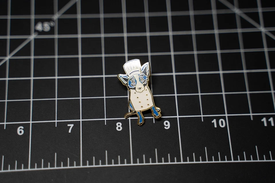 George Rodrigue Art Chef Emeril Lagasse Nueva Orleans Azul Perro Solapa Pin Corbata Sombrero Foto 3 de 4