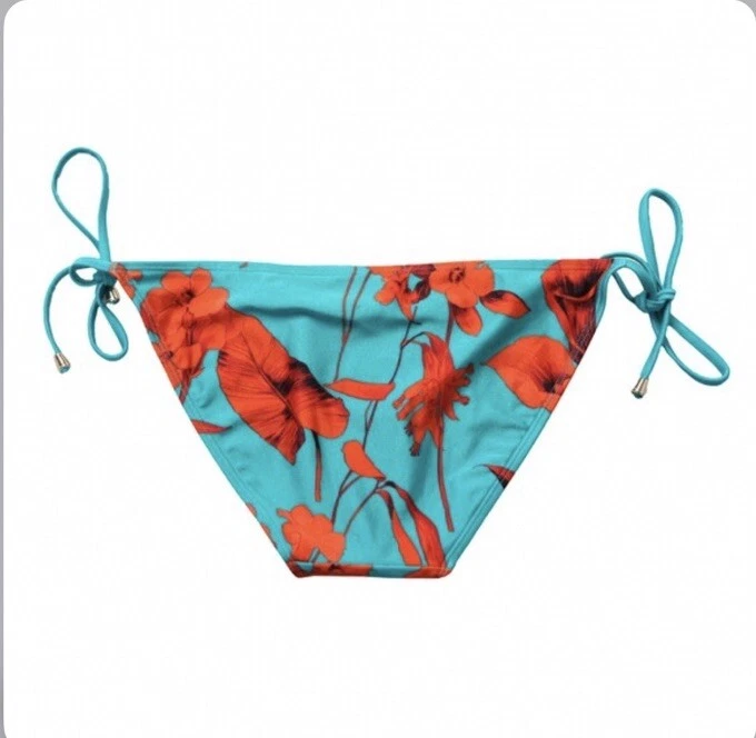 Nuevo con etiquetas Ted Baker Mujer Azul Annala Fantasia Corbata Lateral Bikini Pantalón Talla 3/M/8 $59 Foto 2 de 4