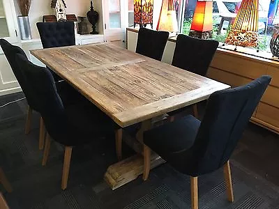 Rhiannon Hampton Style Rustic Dining Table 6 Rhiannon Hampton Style Rustic Dining Table 6