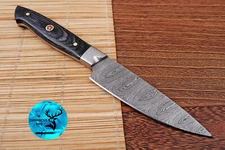 CUSTOM HANDMADE FORGED DAMASCUS STEEL CHEF KNIFE STEAK KNIFE KITCHEN KNIFE 1385