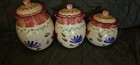 Pfaltzgraff Napoli Hand Painted Canisters (3) With Lids New — photo 2
