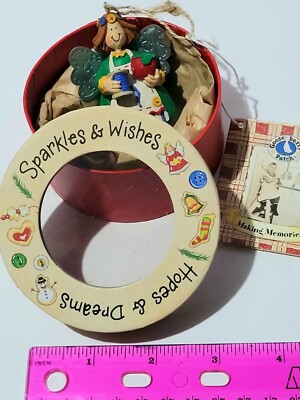 Gooseberry Patch Christmas Ornament Sparkle & Wishes Hopes & Dreams Rare Angel