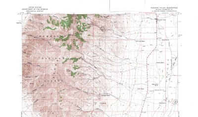 Paradise Valley Quadrangle Nevada 1958 Map Vintage USGS 15 Minute Topographic