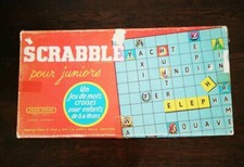 Ancien 1958 Collection Jeu de SCRABBLE Junior J. W. Spear & Sons