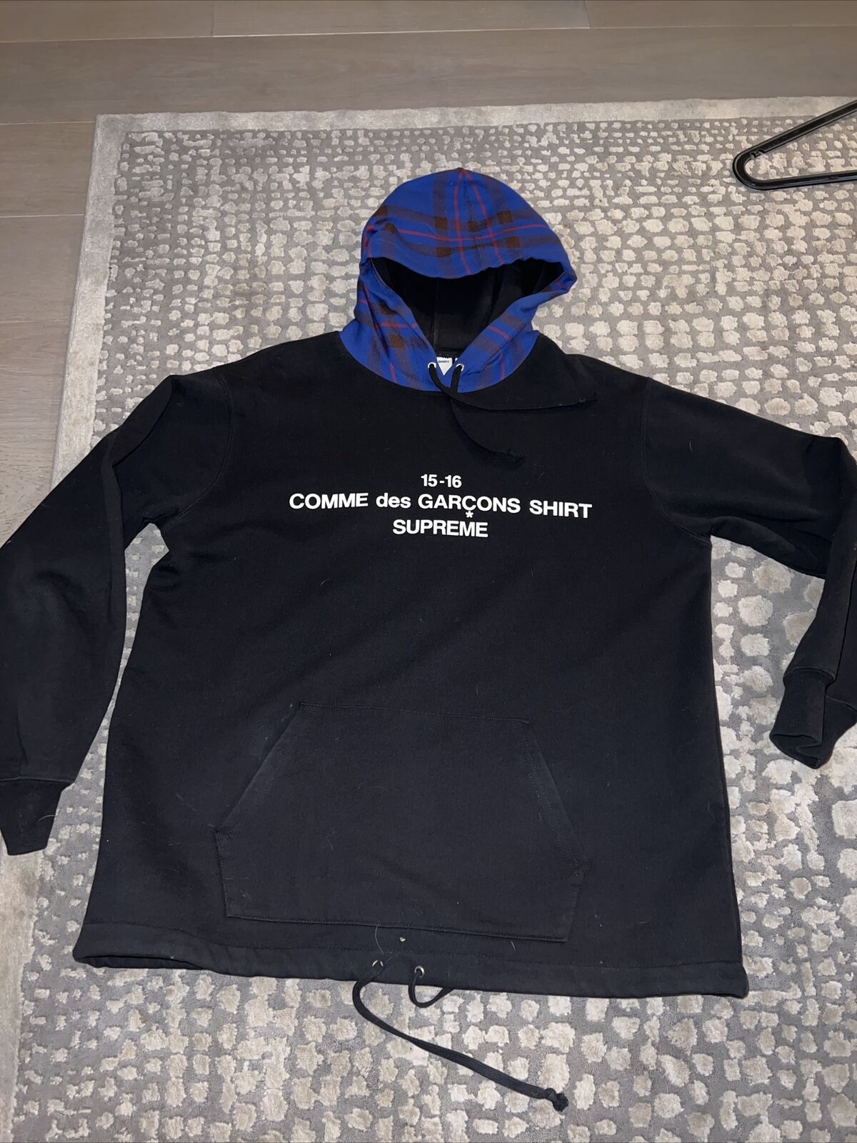 supreme cdg hooded sweatshirt