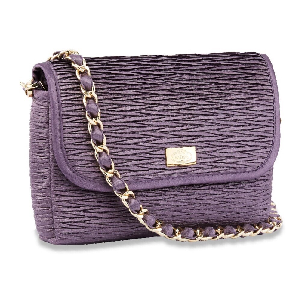 NaRaYa Pleated Mini Sling Bag Purple eBay