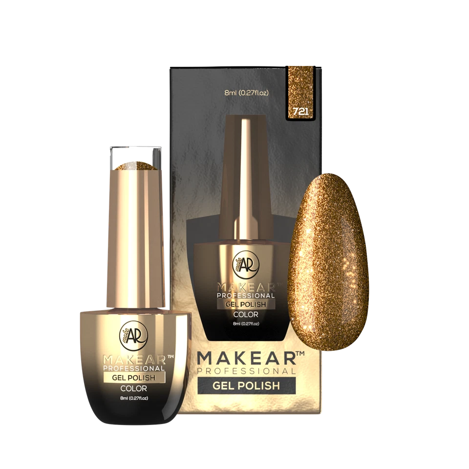 721 Glitter UV Nagellack 8 ml Makear UV-Nagellack ohne HEMA