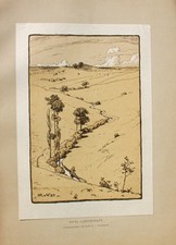 Hans von Volkmann Halle Saale Eifel Rheinland Horizont Weide Wiese Bach Wolken