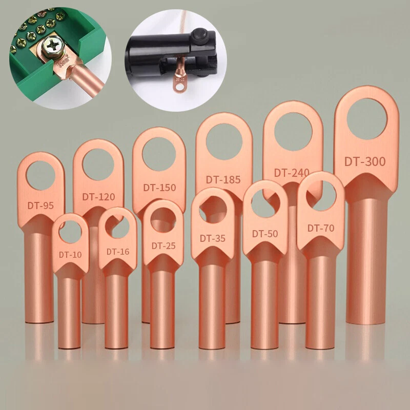 Crimp Ring Terminal Wire Cable Lug Tinned Copper Electrical Connector 10-300mm² - Image 3 of 4