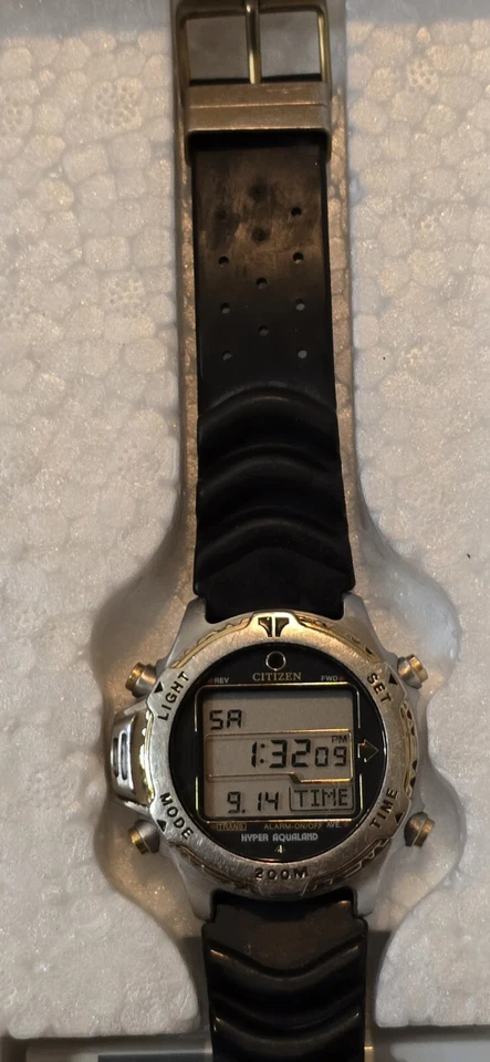 Reloj Citizen Aqualand Hyper, Promaster D208 200M 40mm Usado Raro De Colección. Foto 4 de 4