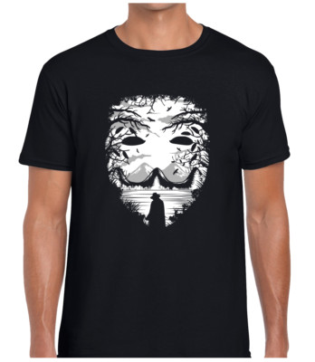 VENDETTA LANDSCAPE HERREN T-SHIRT TEE COOL LUSTIG WITZ DESIGN NEUHEIT TOP