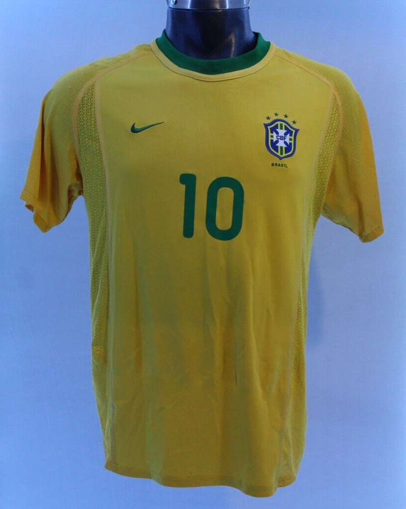 Brazil National Team Authentic Nike Jersey Size XLarge 2000-2001