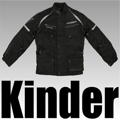 -21% MODEKA Kindermotorradjacke TOUREX II KIDS 8225110 schw Kinderjacke UVP94,90