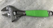 New Snap-on Green 8 Slim Adjustable Wrench Smooth Jaw Adhws8g