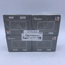 4 SONOFF S31 WiFi Smart Plug W/Energy Monitoring US Type 15A Works W/Alexa NEW