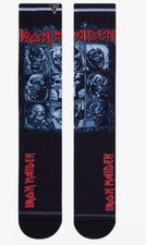 Perri's Iron Maiden Eddie Grid Crew Socks killers last 1