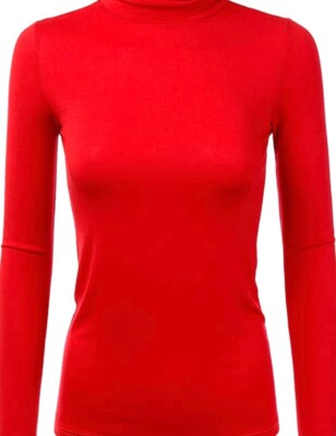 Time and Tru Womens Turtleneck Long Sleeve Pullover Sweater