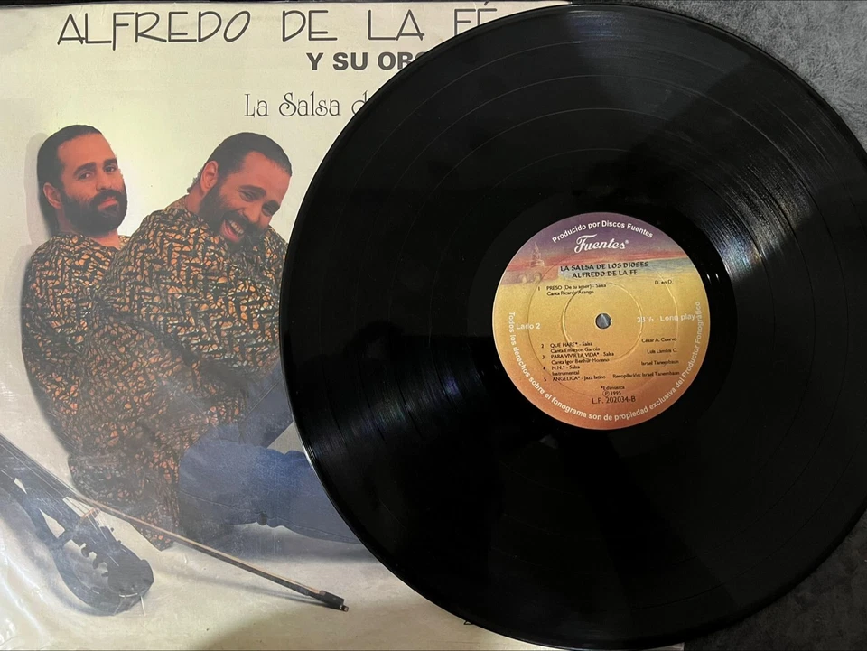 Alfredo De La Fe y Su Orquesta - La SALSA De Los Dioses , Salsa Latin LP Rare Foto 3 de 3