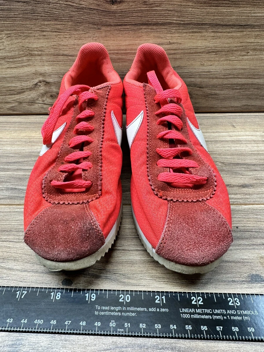 Nike Classic Cortez Crimson and White Women s Size 8 Sneaker